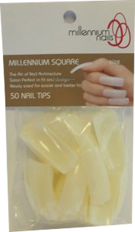 Millennium Nails Square Nail Tips - Pack of 50 - Studio 3 Twenty One LLC