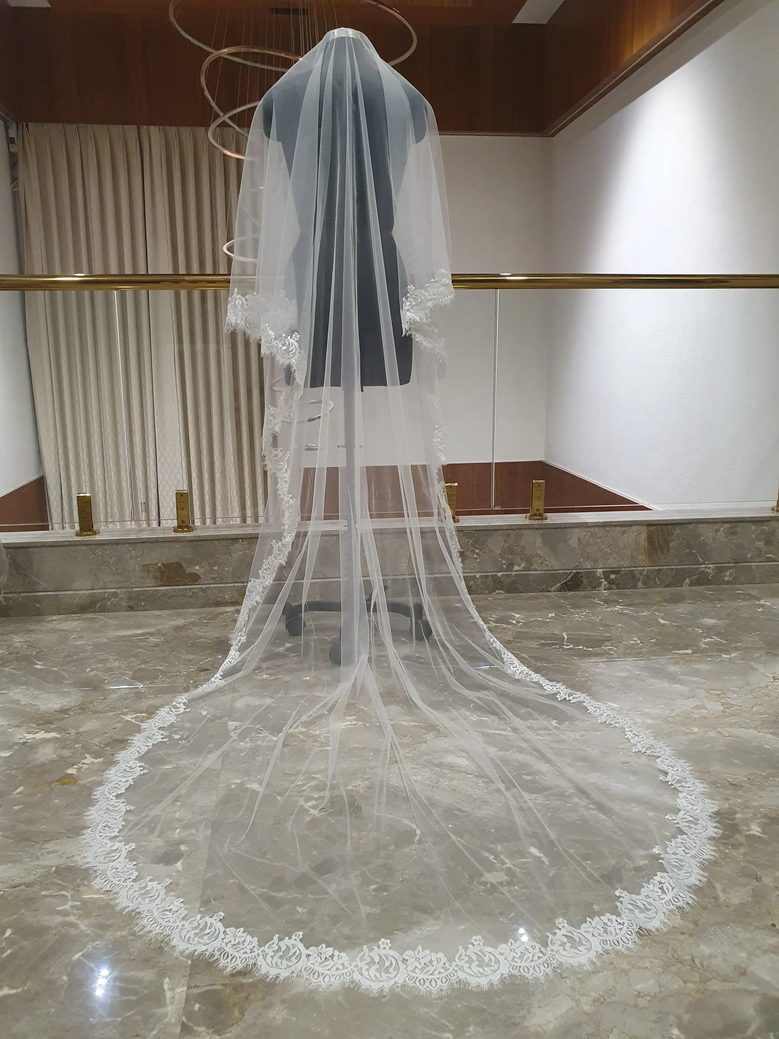 Nathalie - 2 tier lace veil - Studio 3 Twenty One LLC