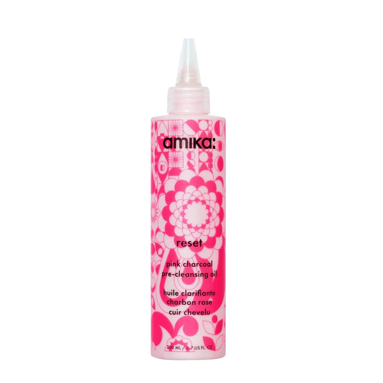 Amika Reset Pink Charcoal Scalp Cleansing Oil 200ml - Studio 3 Twenty One LLC