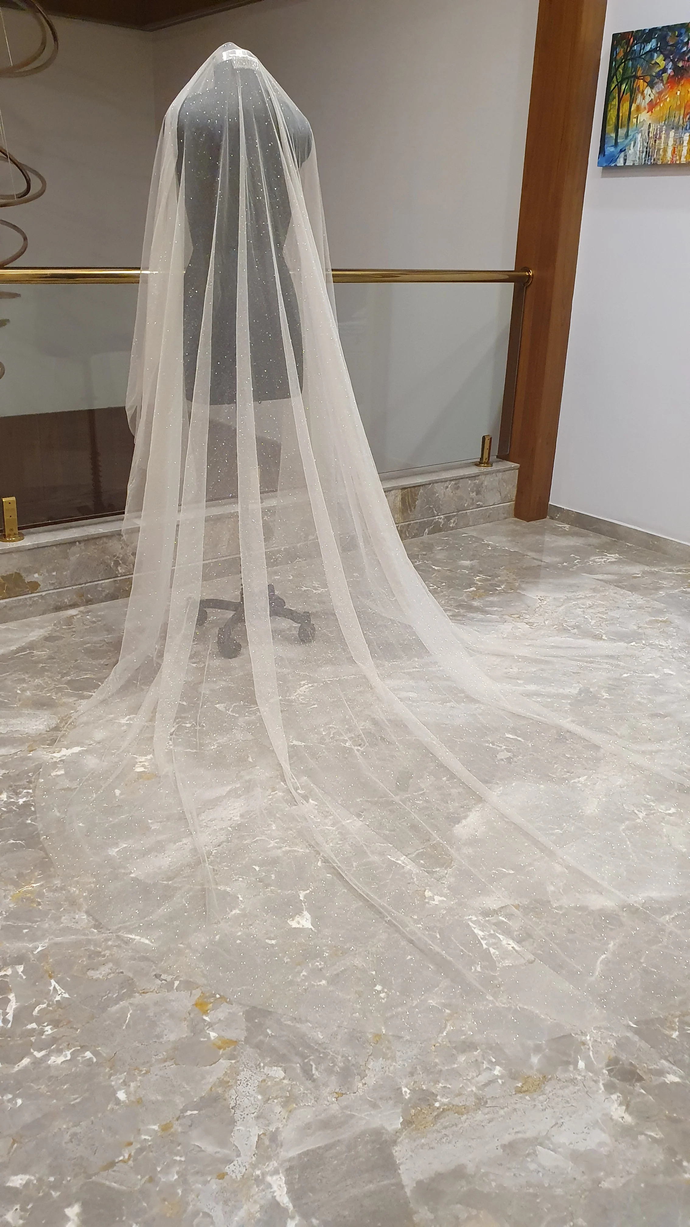 Glitter Veil with blusher. - Studio 3 Twenty One LLC