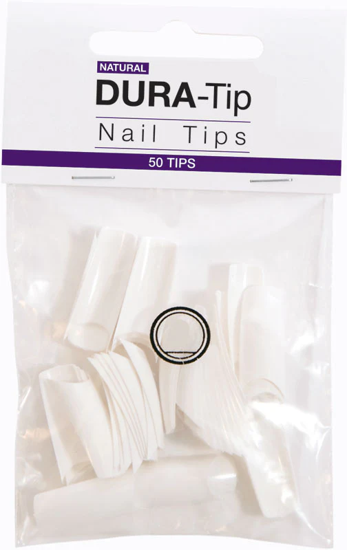 NSI Dura Tip Natural Nail Tips, Size 6 - Pack of 50 - Studio 3 Twenty One LLC