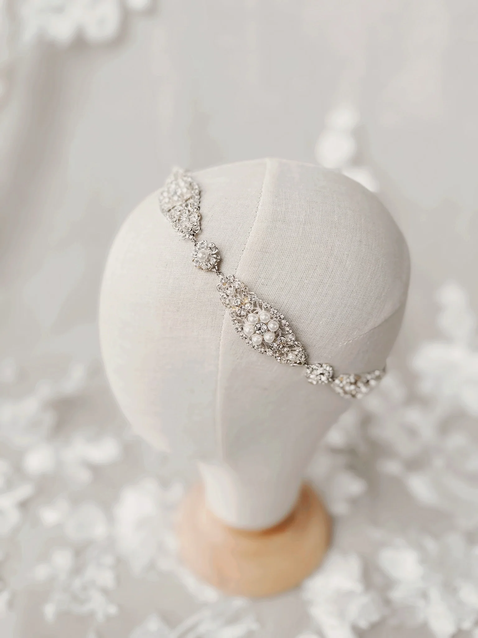 Emma - Pearl Filigree Halo - Studio 3 Twenty One LLC
