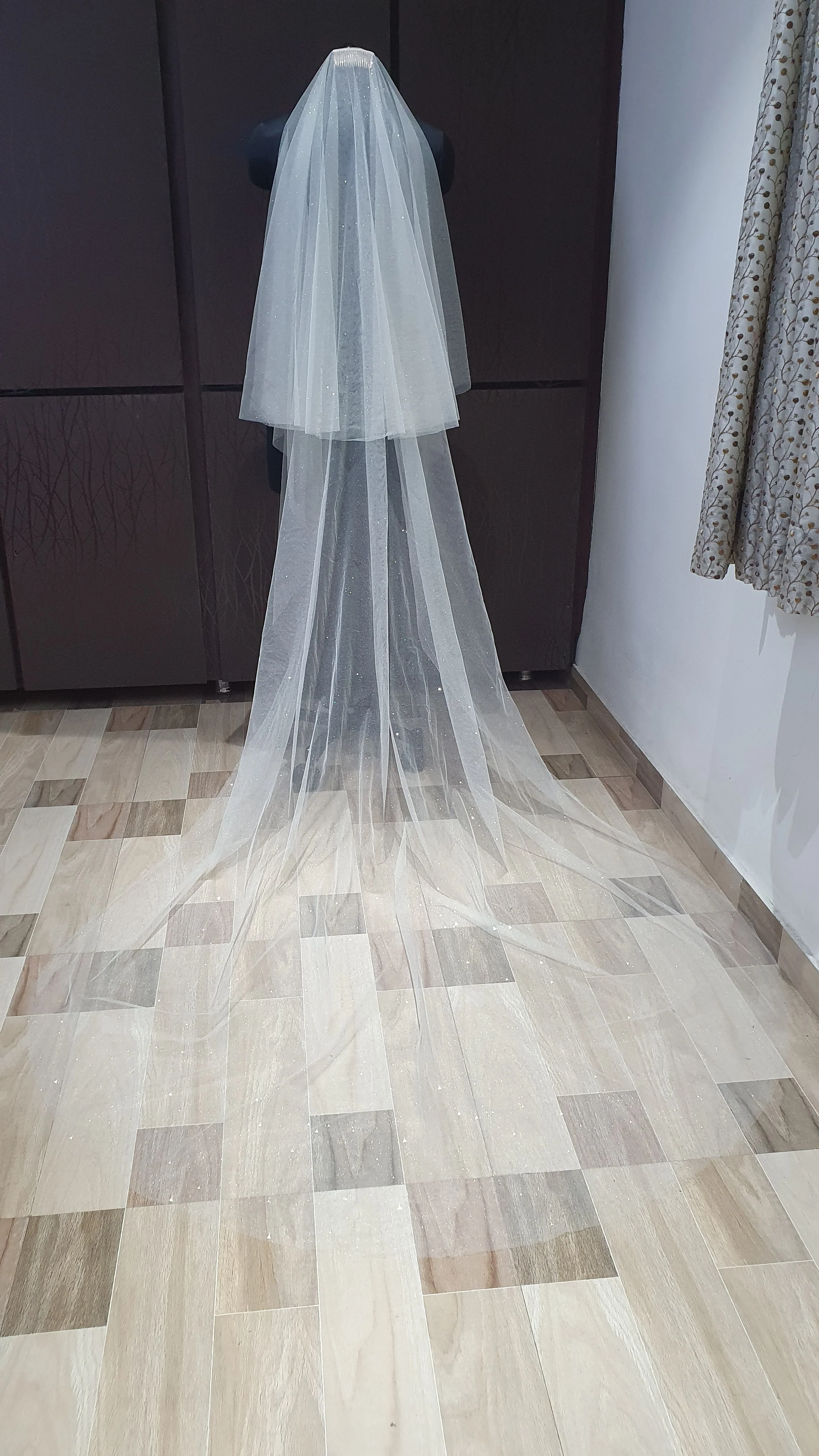 Glitter Veil with blusher. - Studio 3 Twenty One LLC