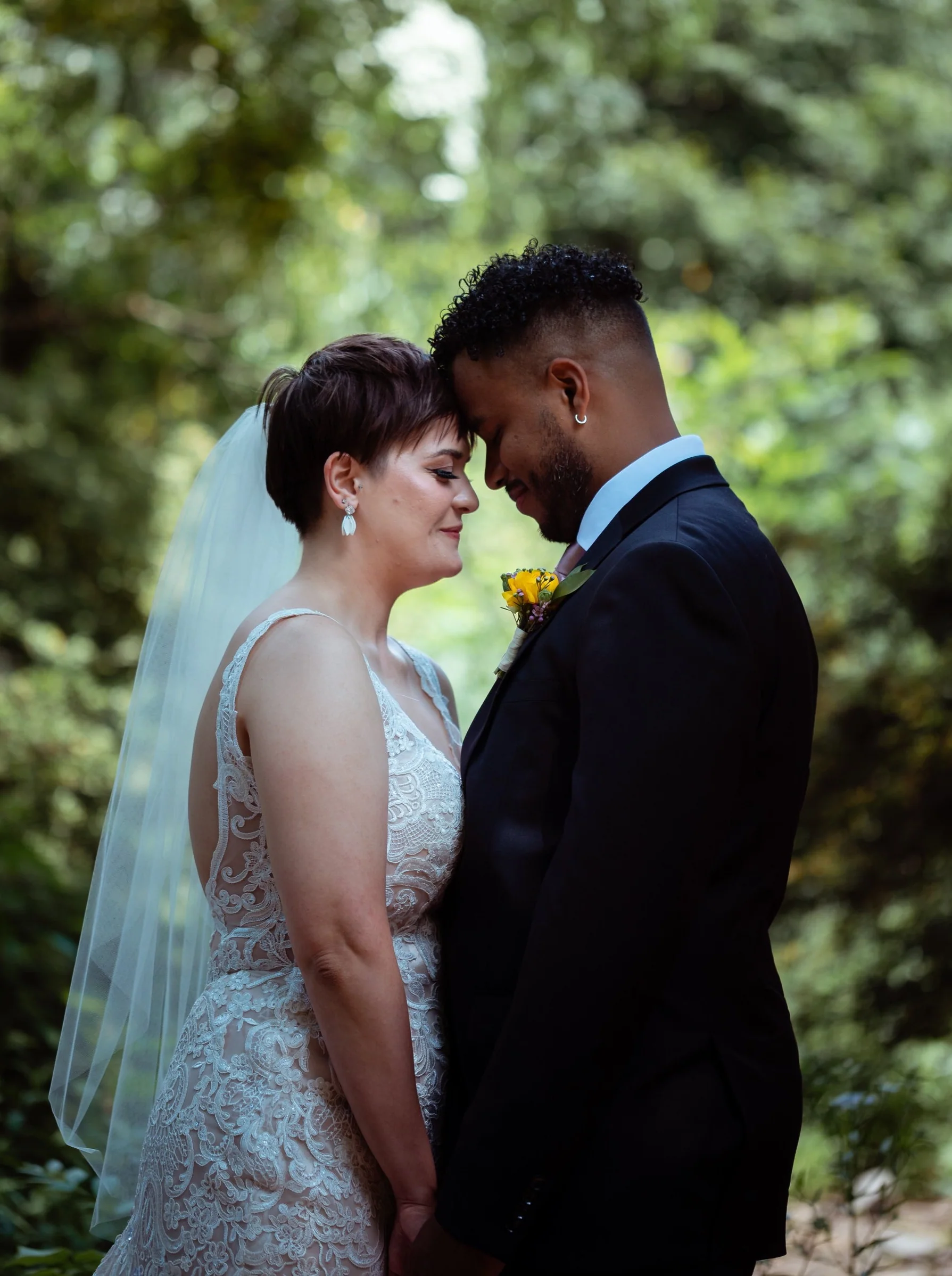 Simple Fingertip Bridal Veil for Short Hair, Bobs & Pixies - Studio 3 Twenty One LLC