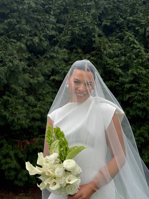 English Net Blusher Veil with long blusher - Studio 3 Twenty One LLC