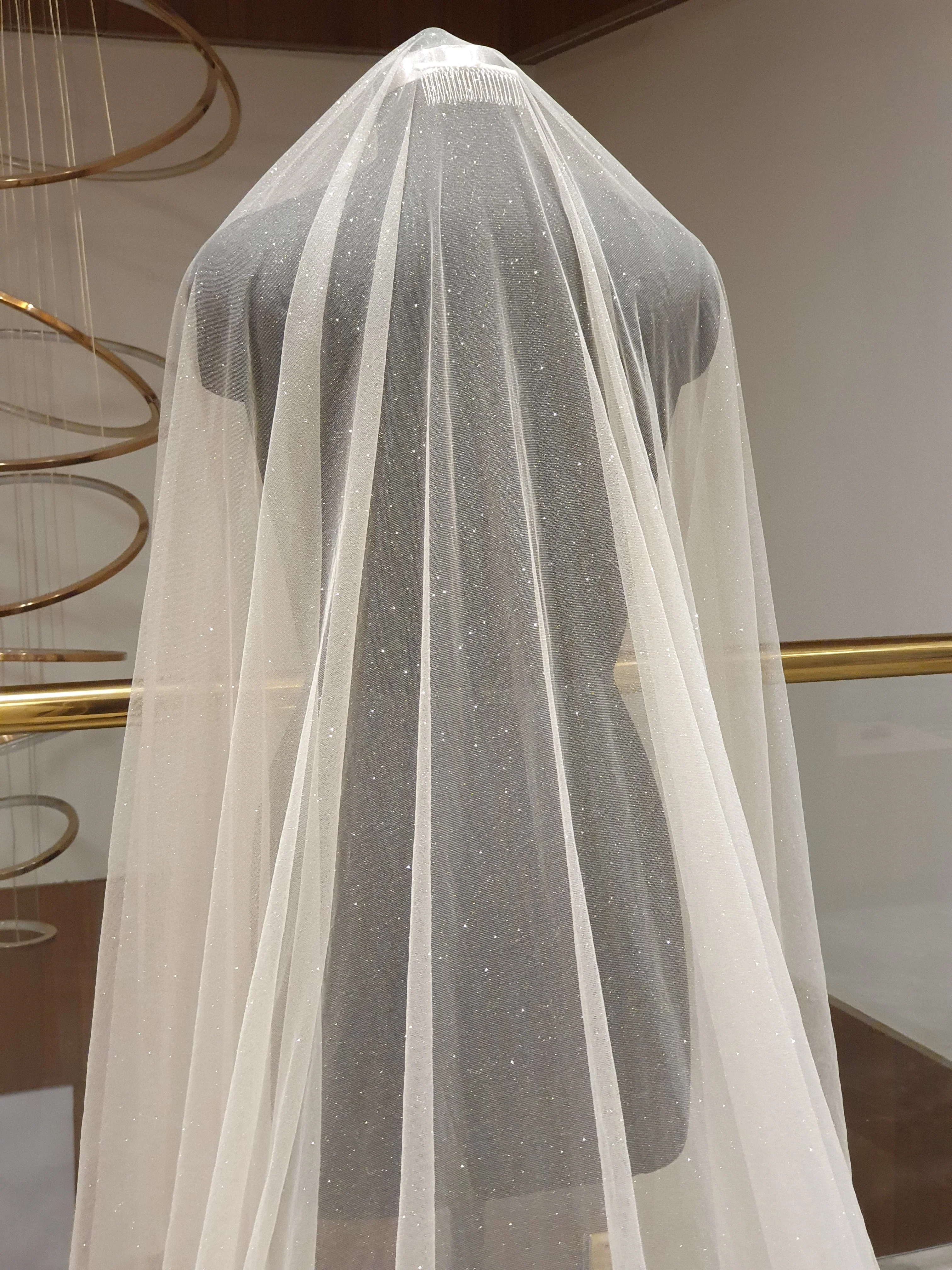 Glitter Veil with blusher. - Studio 3 Twenty One LLC