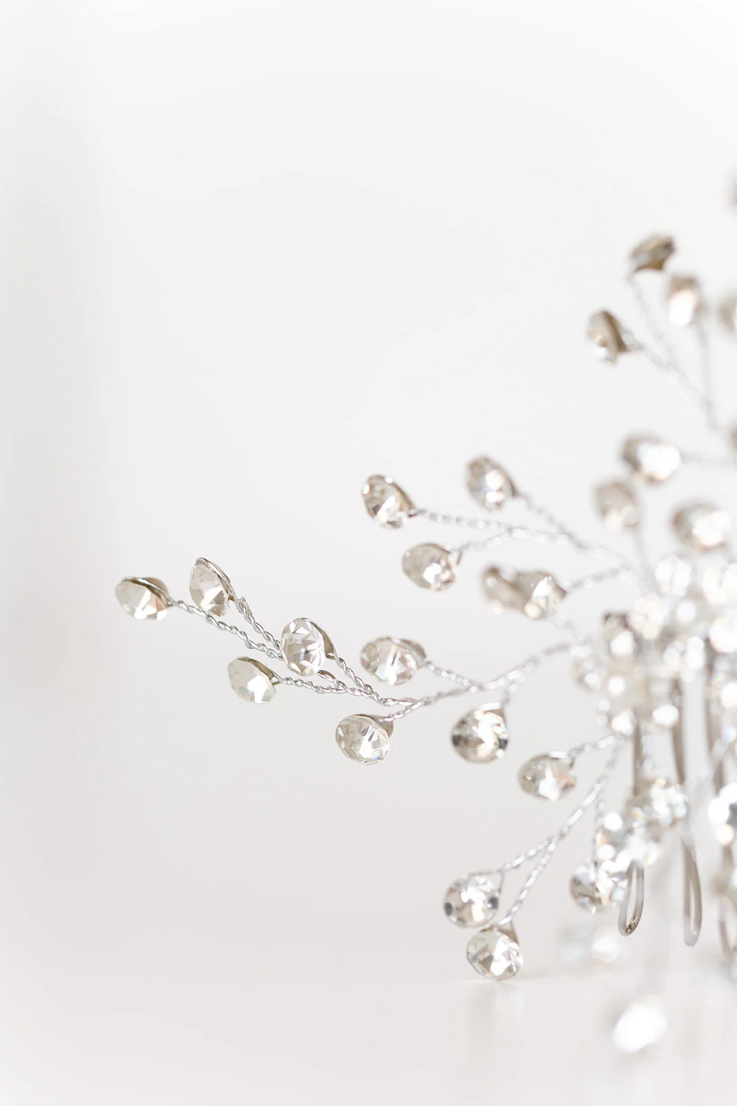 Rhinestone Wedding Hair Comb with Pearls - Studio 3 Twenty One LLC
