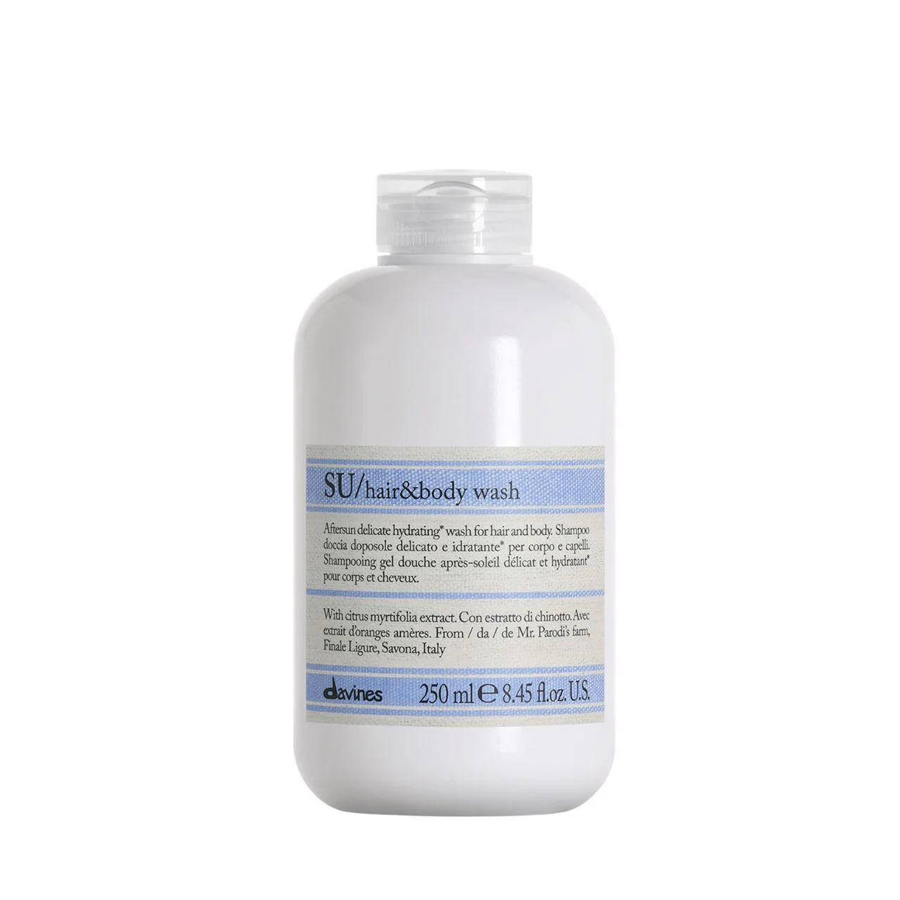 Davines SU Hair & Body Shampoo 250ml - Studio 3 Twenty One LLC