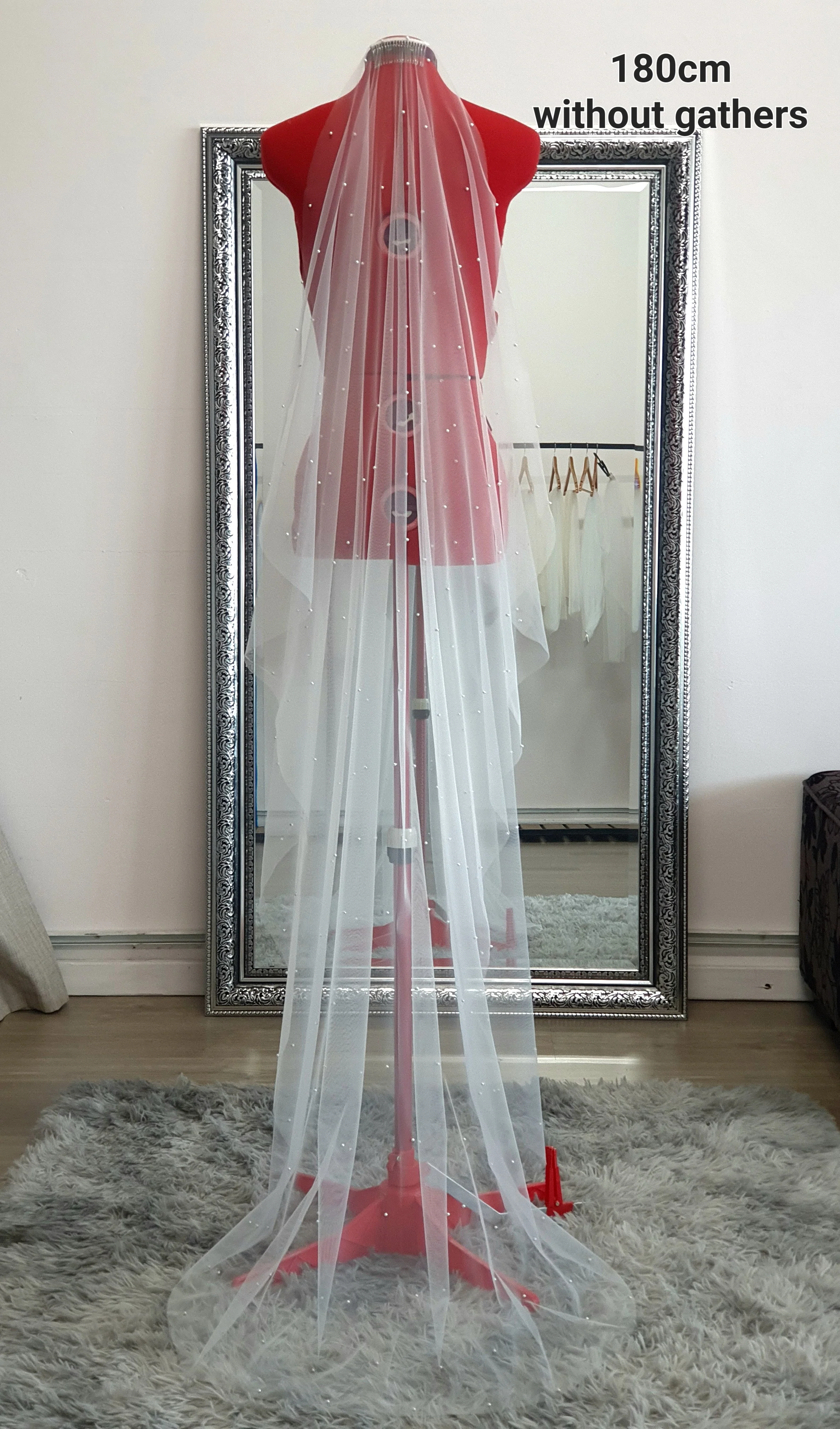 Pearl veil with small pearls - Studio 3 Twenty One LLC