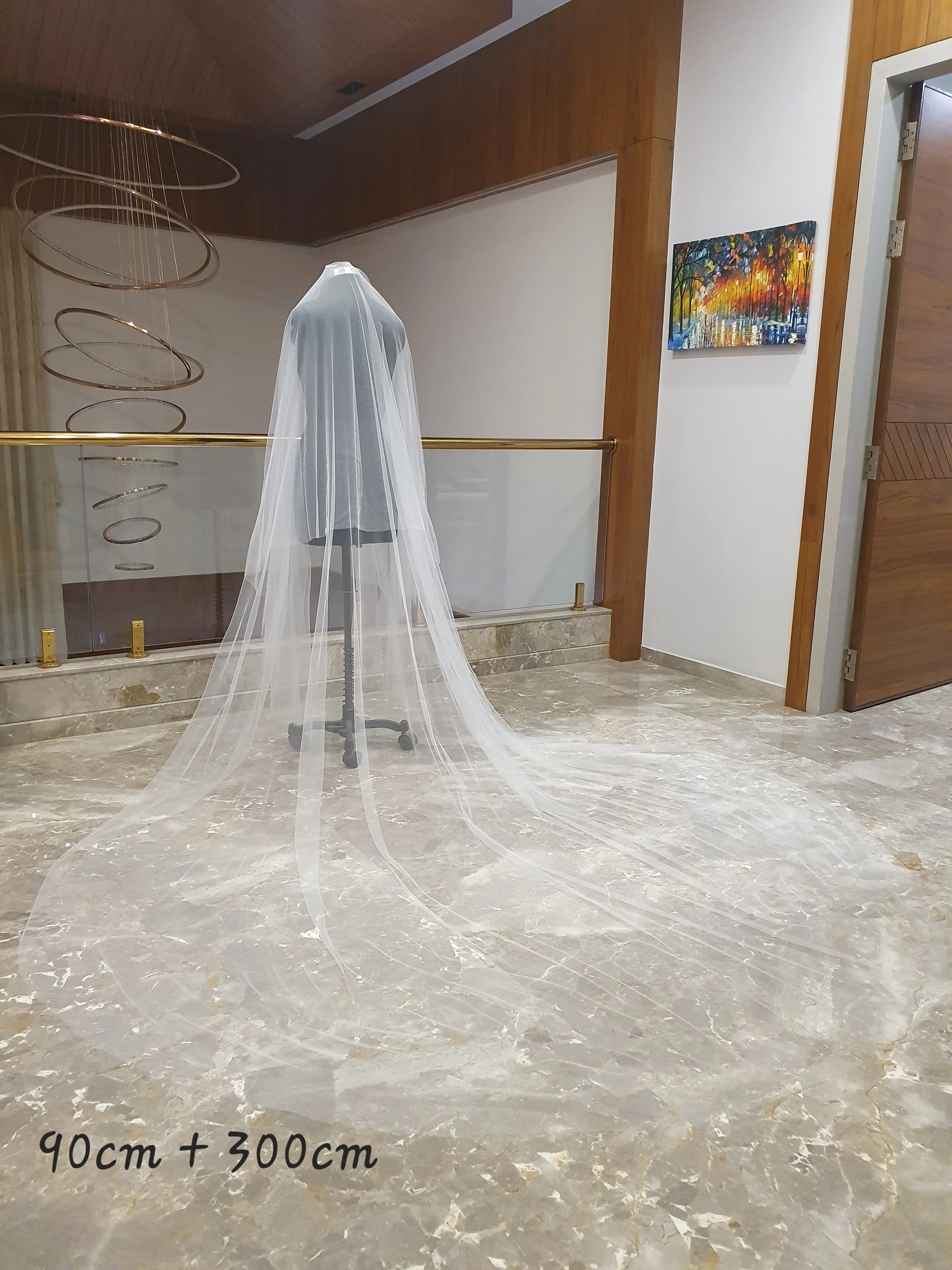 English Net Blusher Veil with long blusher - Studio 3 Twenty One LLC