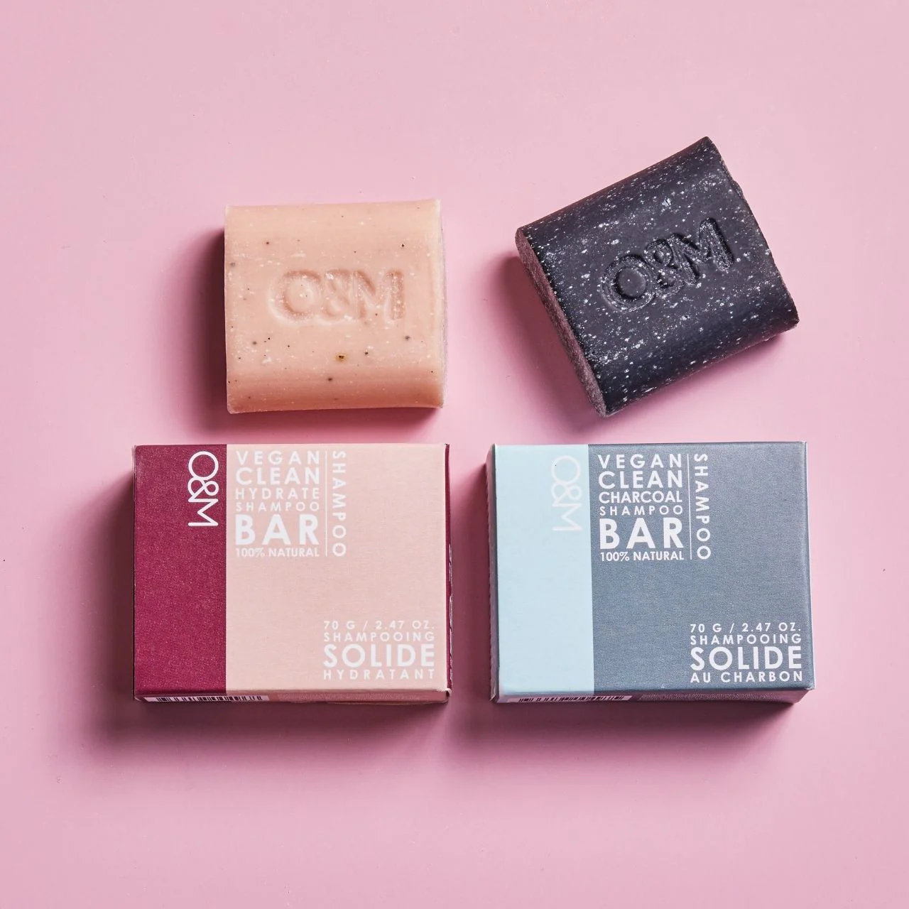 O&M Charcoal Shampoo Bar 70g - Studio 3 Twenty One LLC