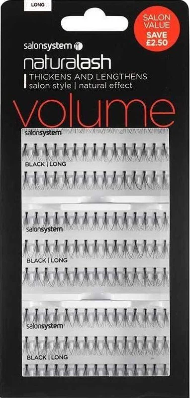 Salon System Individual Flare Lashes Salon Value Pack, Black Long - Studio 3 Twenty One LLC