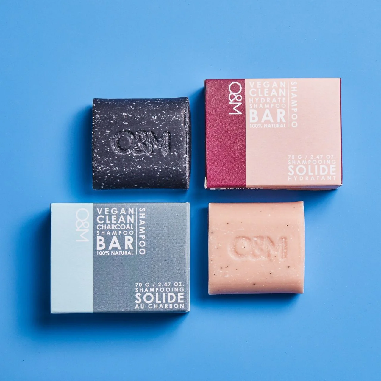 O&M Charcoal Shampoo Bar 70g - Studio 3 Twenty One LLC