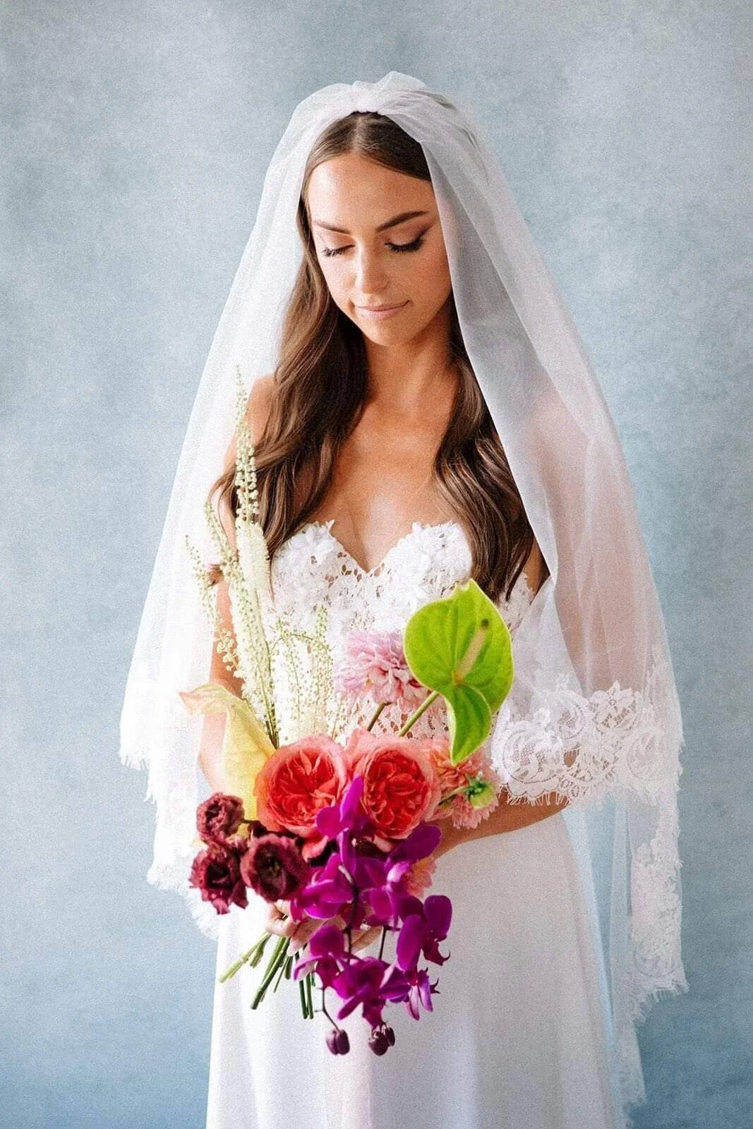 Nathalie - 2 tier lace veil - Studio 3 Twenty One LLC