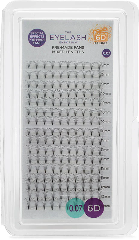 The Eyelash Emporium Special Effects Pre-Made Fan Lashes, D Curl - Studio 3 Twenty One LLC