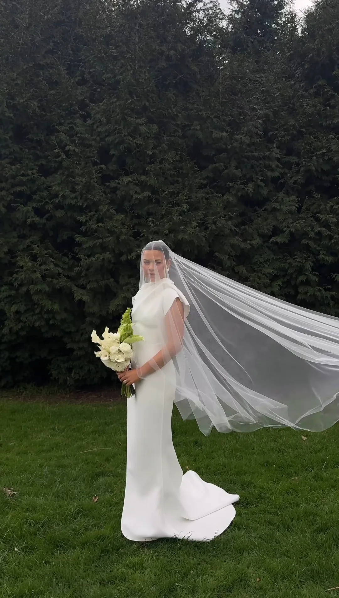English Net Blusher Veil with long blusher - Studio 3 Twenty One LLC