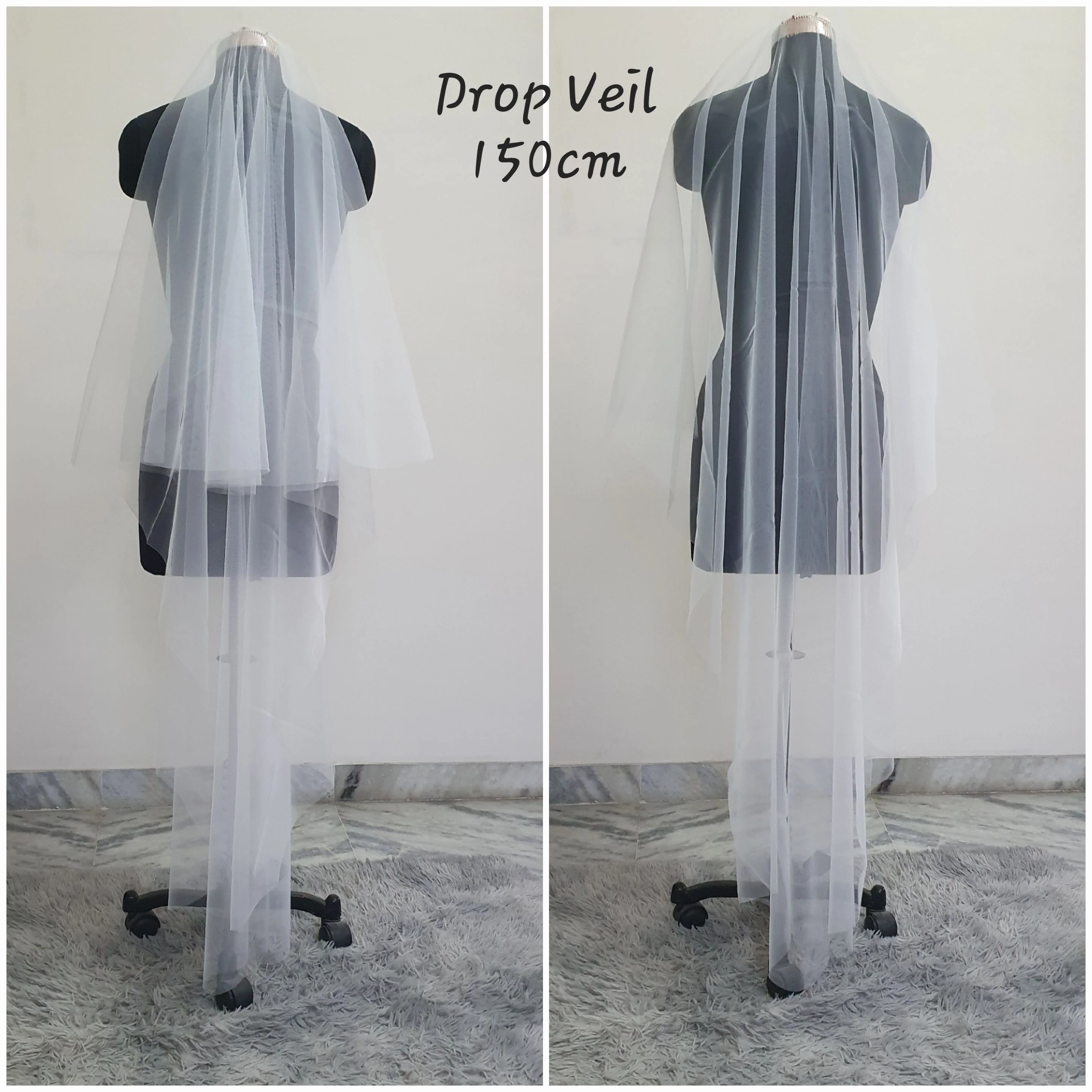 Blusher Veil | Wedding Veil with Blusher - Studio 3 Twenty One LLC
