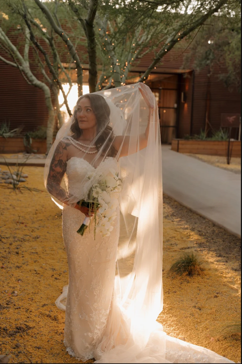 Blusher Veil with long blusher - Studio 3 Twenty One LLC