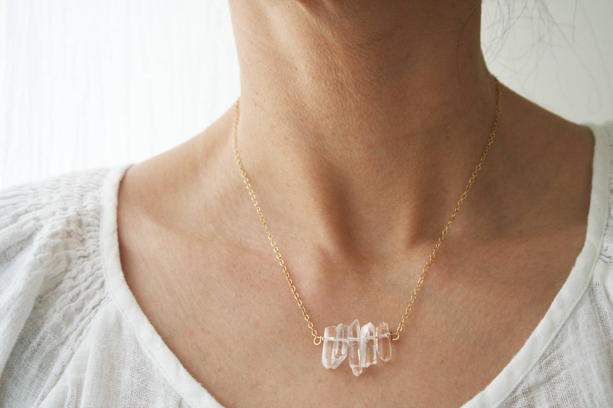 Raw Crystal Necklace - Studio 3 Twenty One LLC
