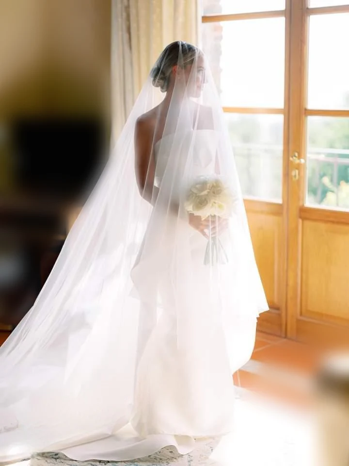 Blusher Veil with long blusher - Studio 3 Twenty One LLC