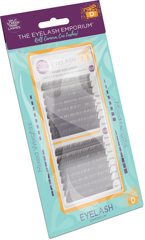 The Eyelash Emporium Split Screen Mink Lashes, D Curl - Studio 3 Twenty One LLC