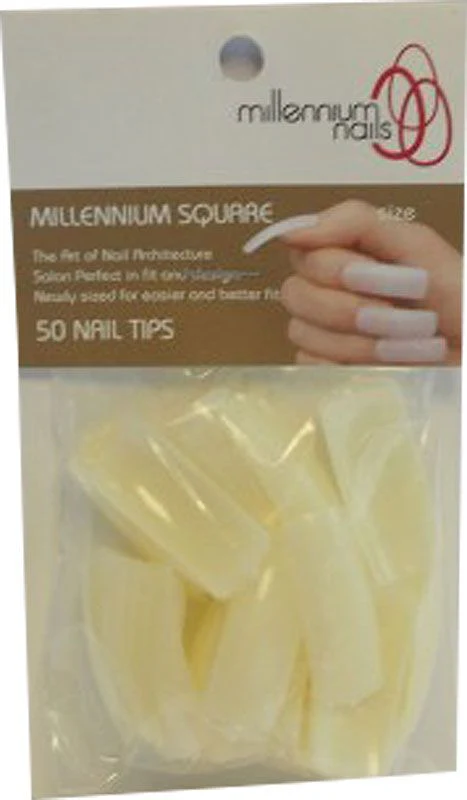 Millennium Nails Square Nail Tips - Pack of 50 - Studio 3 Twenty One LLC