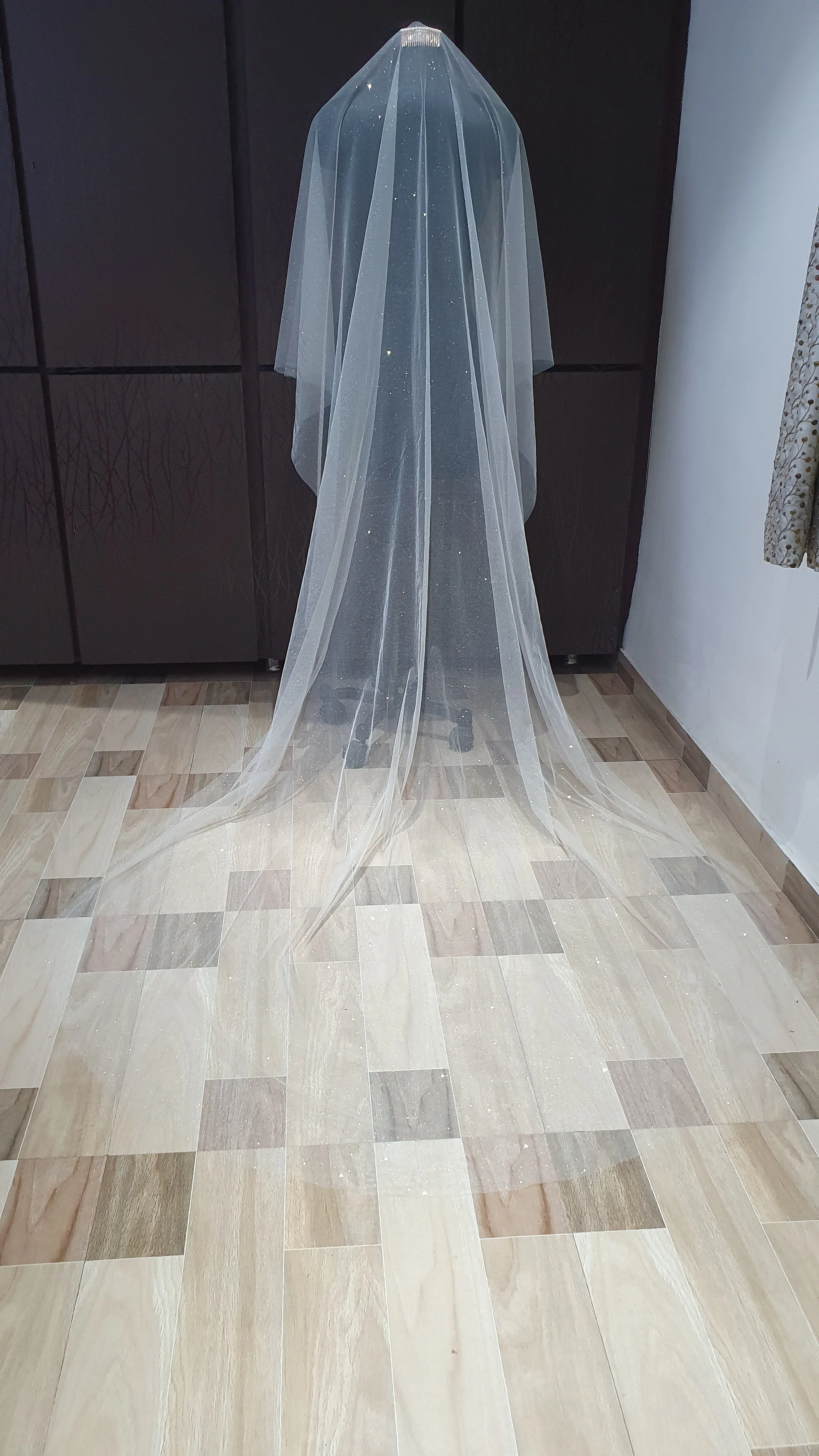 Glitter Veil with blusher. - Studio 3 Twenty One LLC