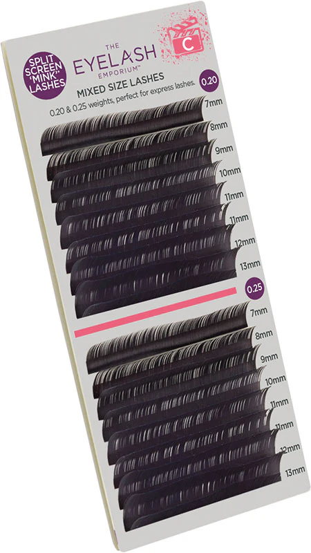 The Eyelash Emporium Split Screen Mink Lashes, C Curl - Studio 3 Twenty One LLC