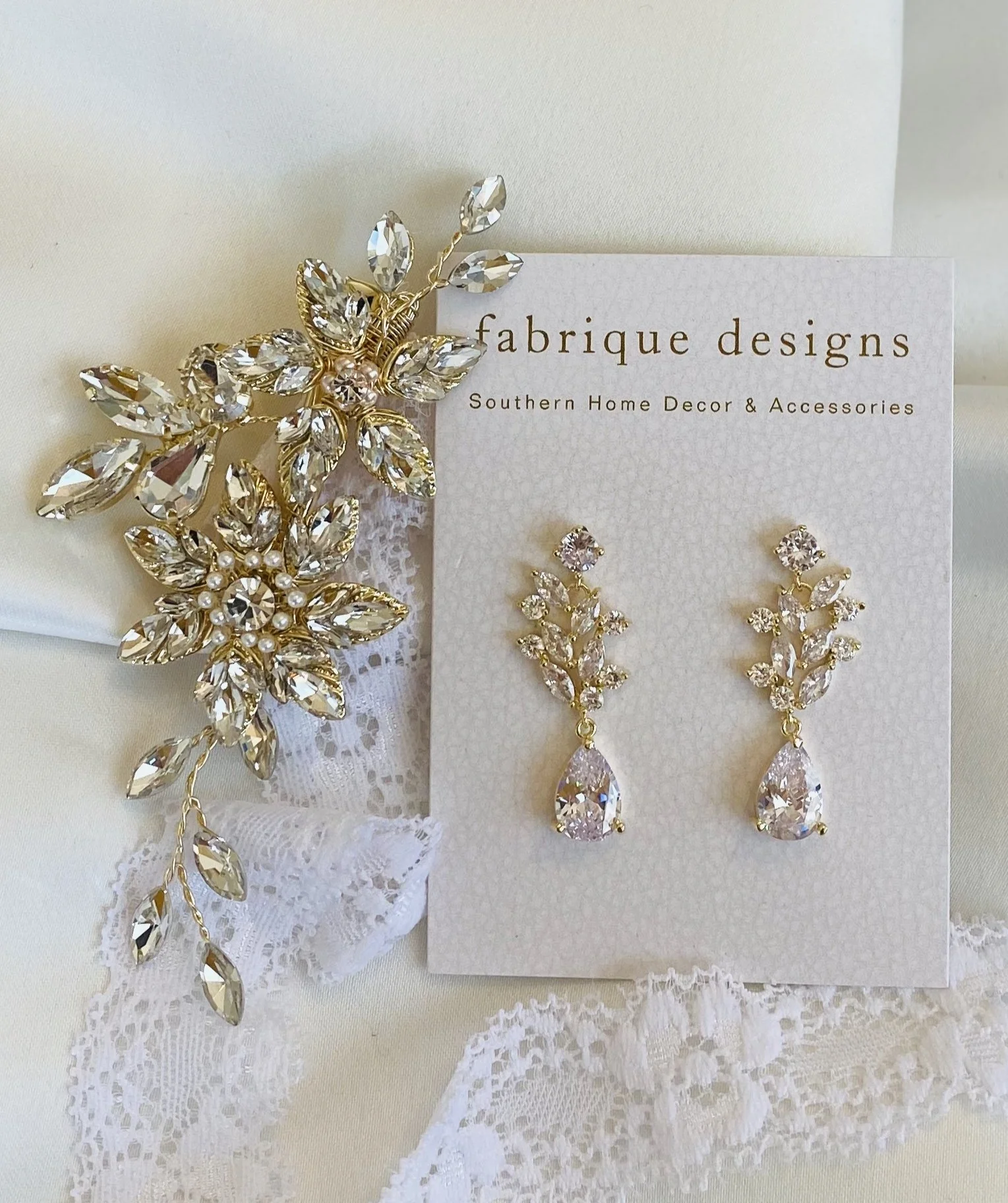 Angelle Bridal Earrings - Studio 3 Twenty One LLC