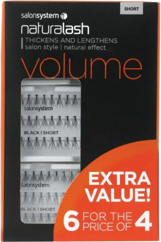 Salon System Lash Flare 6 for the Price of 4, Short Black - Studio 3 Twenty One LLC