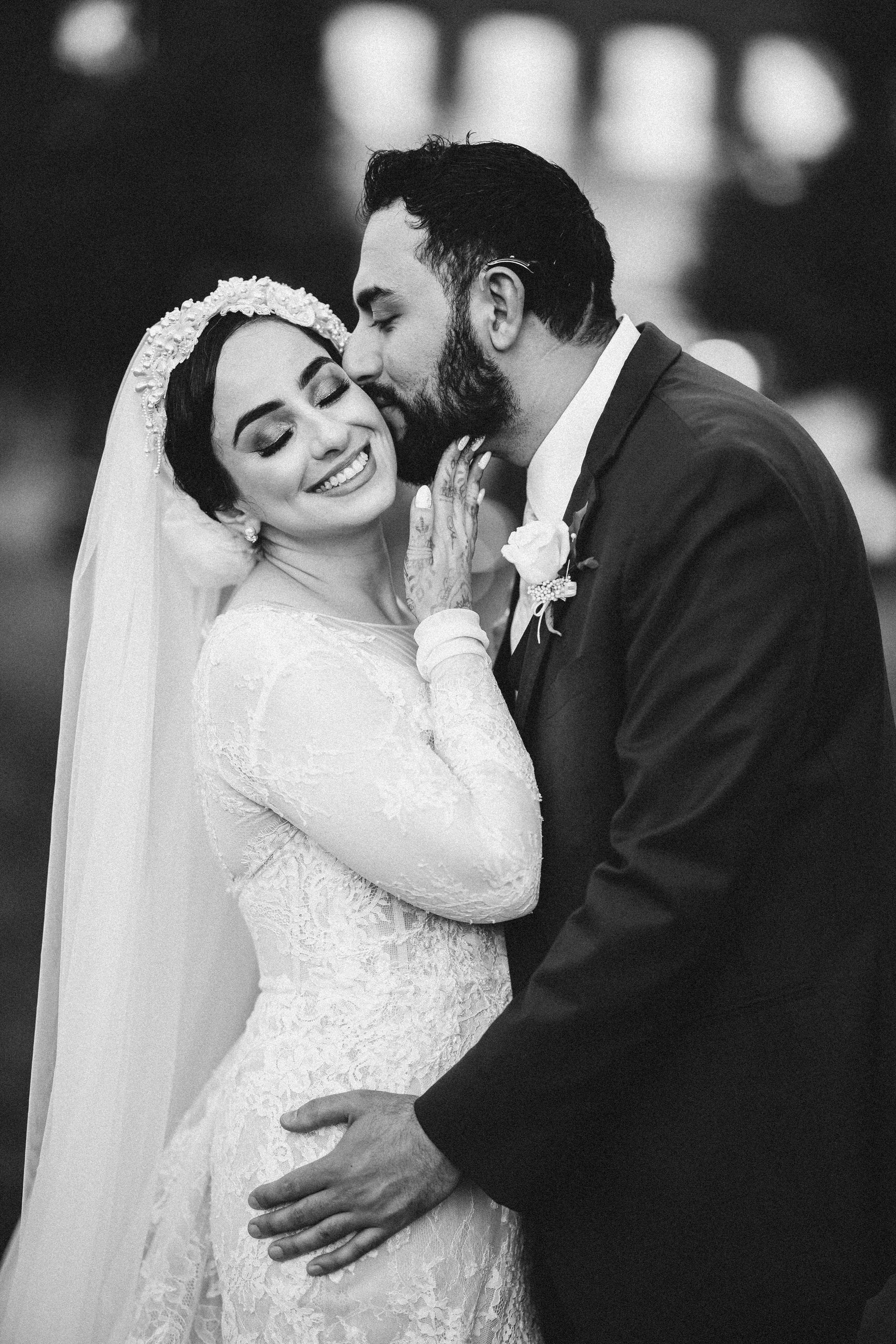 Pearl and Lace Headband Bridal Veil: Turban Headpiece - Studio 3 Twenty One LLC