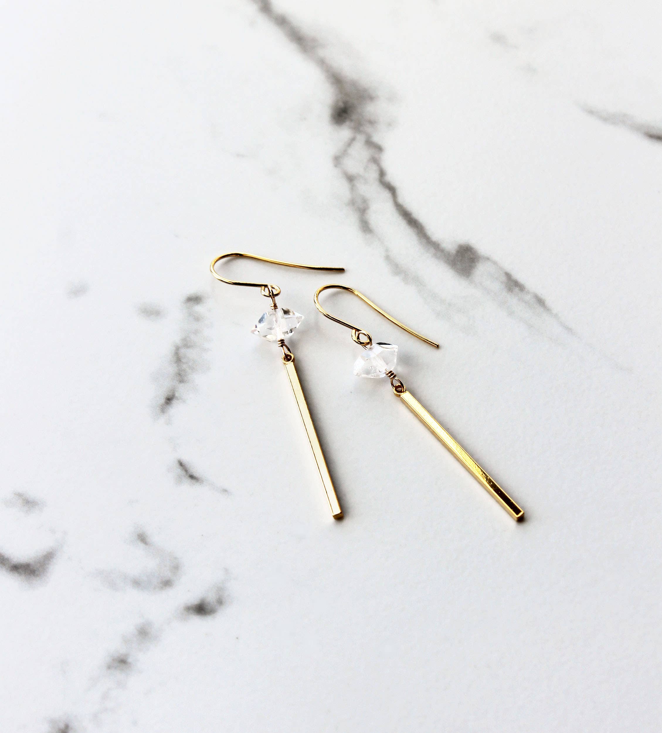 Crystal Bar Earrings - Studio 3 Twenty One LLC