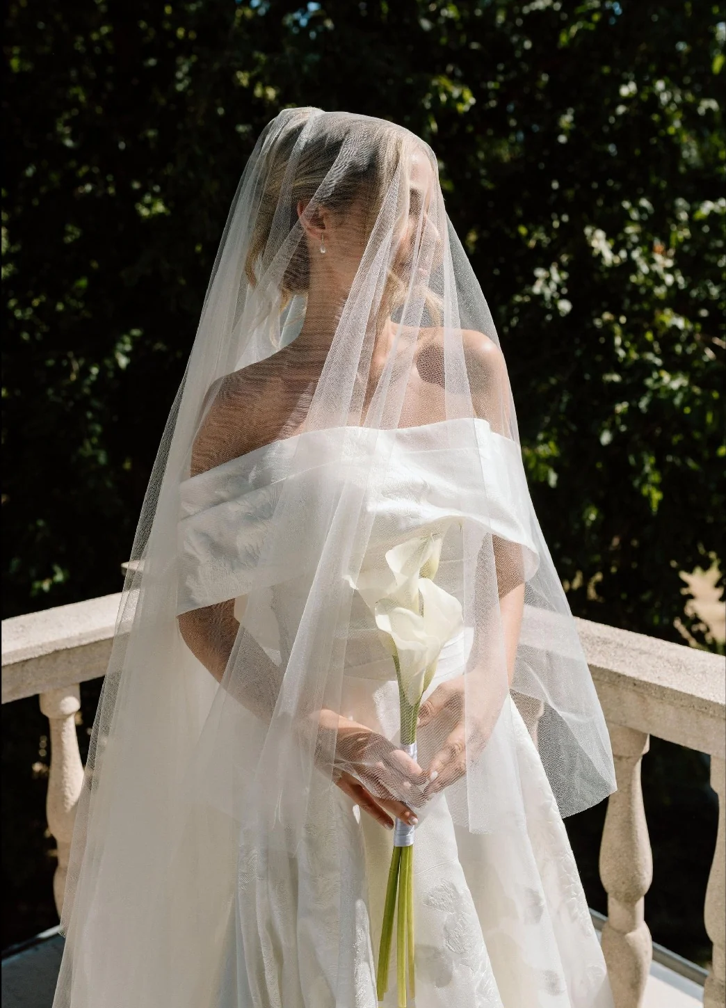Blusher Veil with long blusher - Studio 3 Twenty One LLC