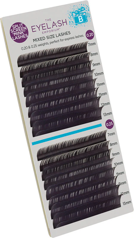 The Eyelash Emporium Split Screen Mink Lashes, B Curl - Studio 3 Twenty One LLC