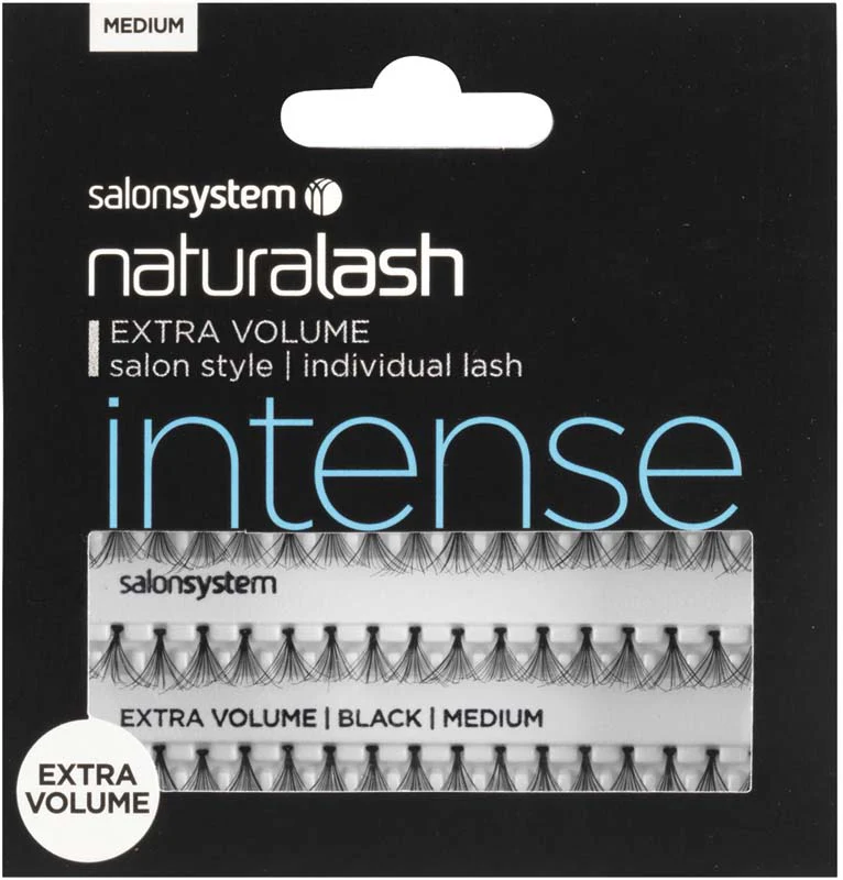 Salon System Individual Flare Lashes Extra Volume, Black Medium - Studio 3 Twenty One LLC