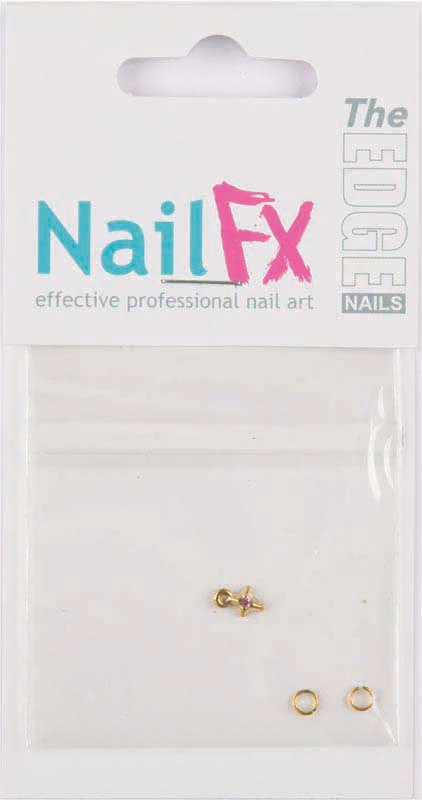 The Edge Nail Jewel, Gold Cross - Studio 3 Twenty One LLC