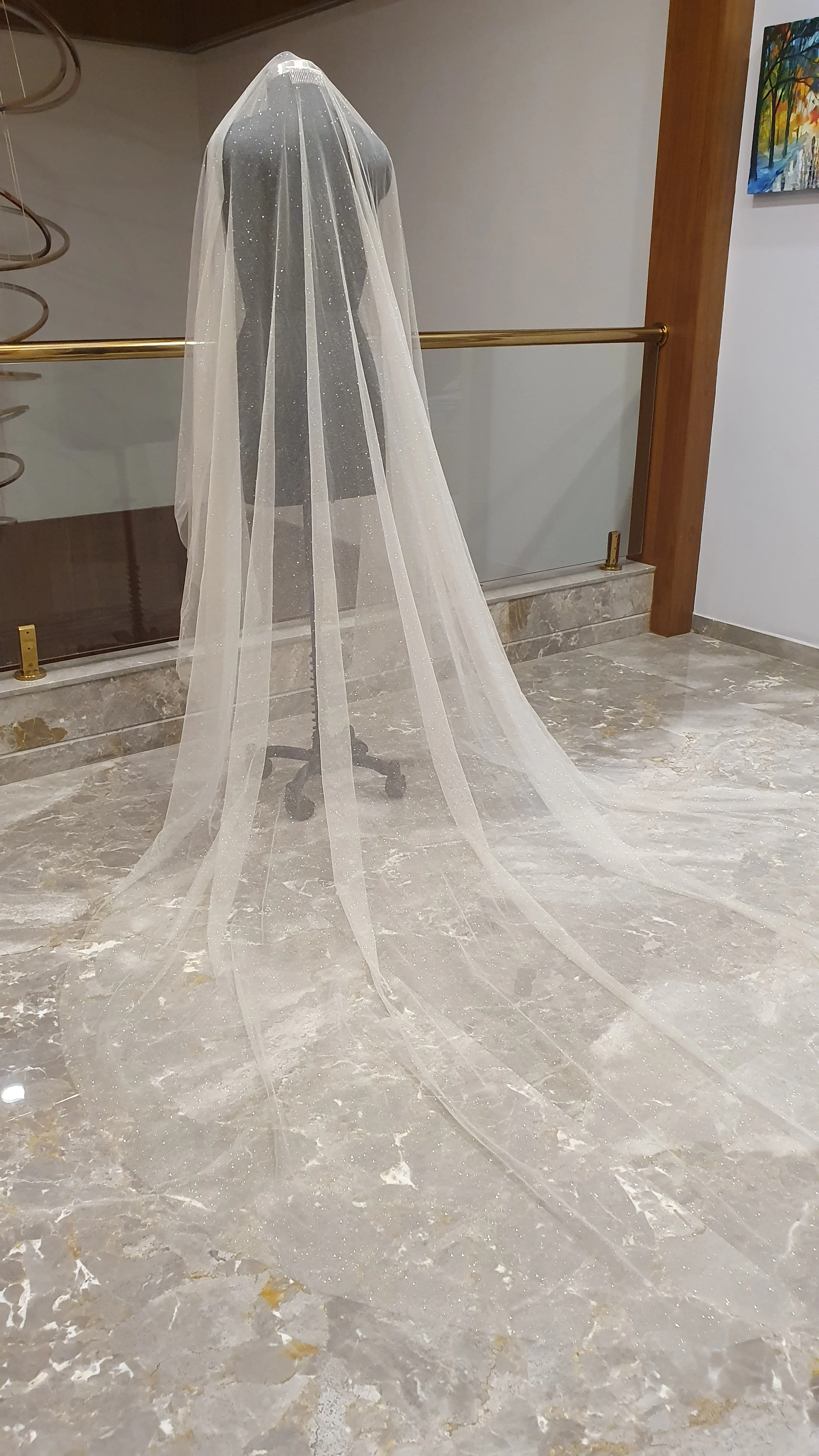 Glitter Veil with blusher. - Studio 3 Twenty One LLC
