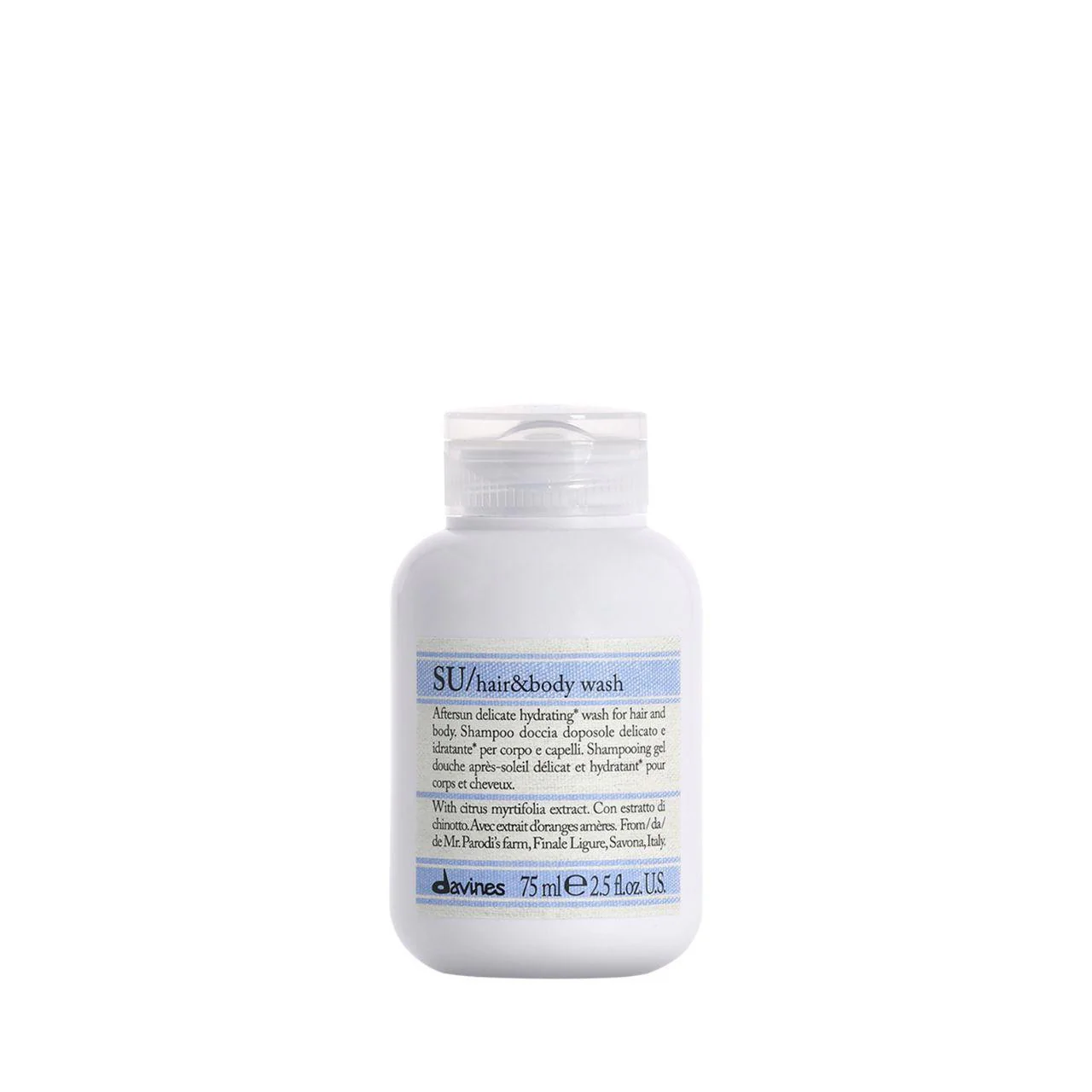 Davines SU Hair & Body Shampoo 75ml - Studio 3 Twenty One LLC