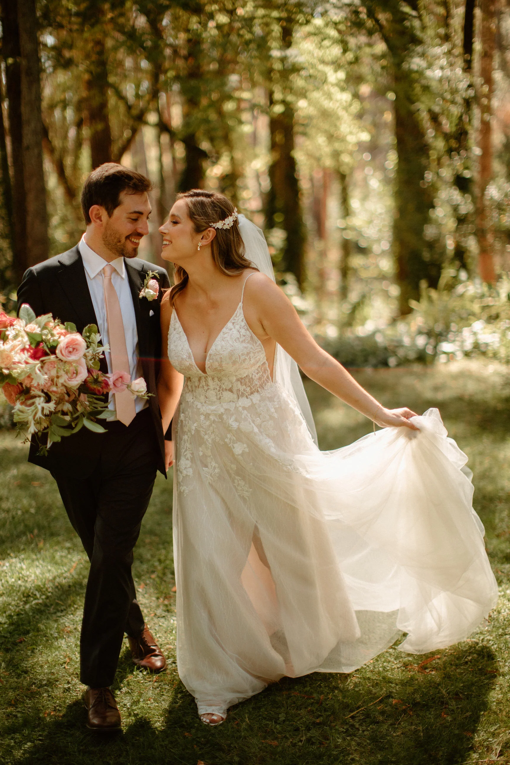 Silver Flower Hair Comb with Rhinestones & Beads - Studio 3 Twenty One LLC
