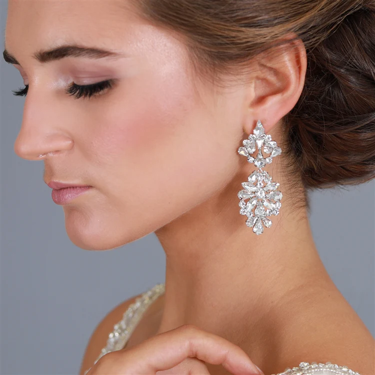 Bijou Bridal Earrings - Studio 3 Twenty One LLC