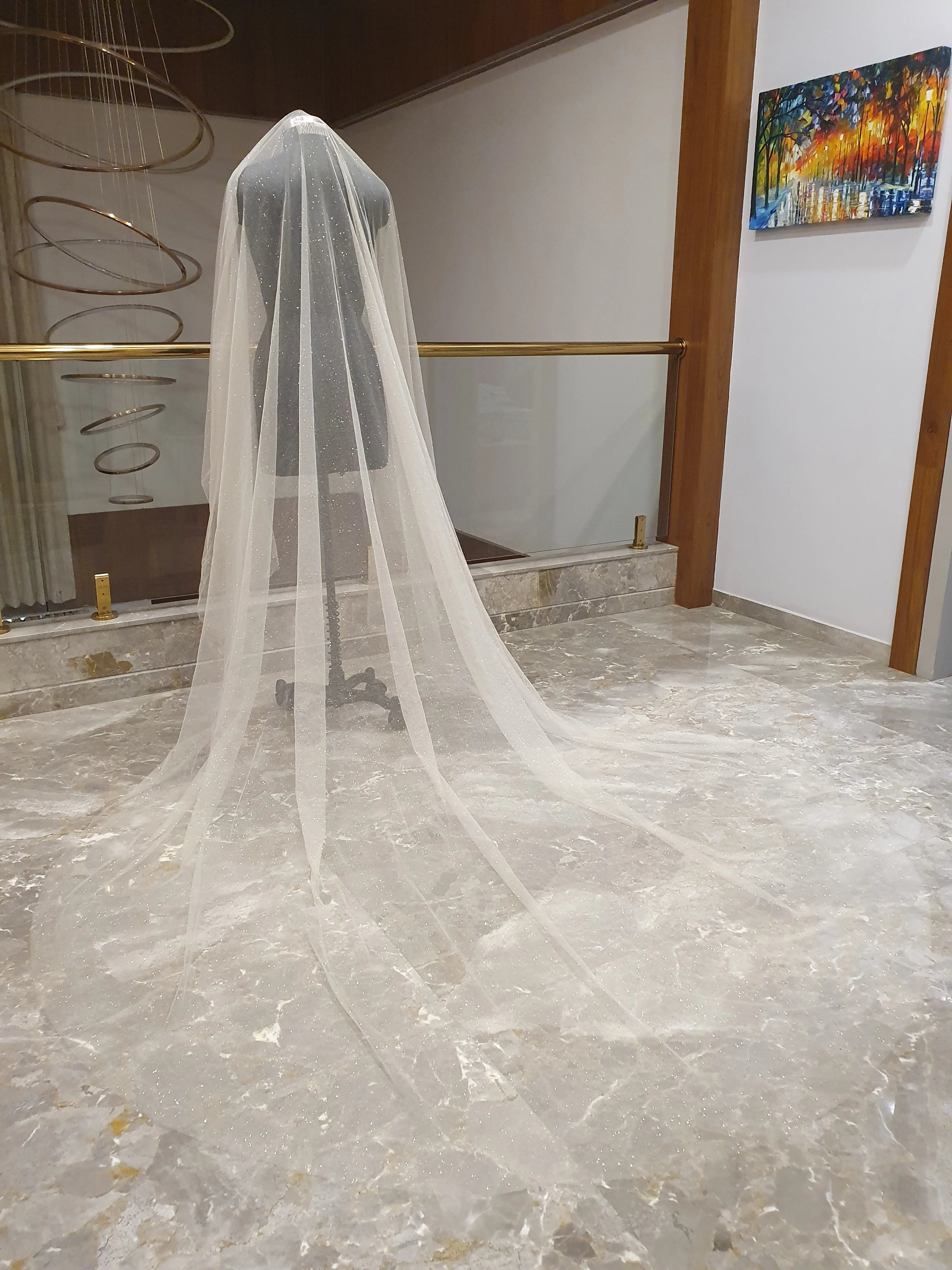 Glitter Veil with blusher. - Studio 3 Twenty One LLC